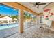 Screened-in lanai with a view of the pool area, perfect for outdoor relaxation at 151 Harrisburg St, Port Charlotte, FL 33954