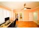 Bedroom with hardwood floors, natural light and lots of storage at 1860 N Fort Harrison Ave # 301, Clearwater, FL 33755