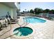 Relaxing pool and spa area with sun loungers, offering the perfect outdoor oasis at 1860 N Fort Harrison Ave # 301, Clearwater, FL 33755