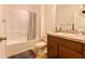 Bathroom featuring a shower and tub combination at 18715 Alfaro Loop Ct, Spring Hill, FL 34610
