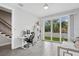 Bright office space with sliding glass doors, backyard view, and tile floor at 4515 W North A St # 4, Tampa, FL 33609