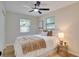 Inviting bedroom with a ceiling fan, plenty of natural light, and designed for a peaceful retreat at 5444 70Th N Ln, St Petersburg, FL 33709
