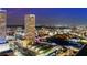 Night aerial showcasing an expansive city view, highlighting the vibrant cityscape and waterfront from a high vantage point at 777 N Ashley Dr # 2610, Tampa, FL 33602