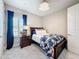 Charming bedroom with accent lighting, bright natural light and neutral carpeting at 8578 Gibbons Grove Loop, Land O Lakes, FL 34637