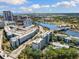 This aerial view provides a view of the property near the water and Tampa at 201 W Laurel St # 702, Tampa, FL 33602