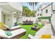 A private backyard with a comfortable seating area and an outdoor grill, creating an inviting atmosphere at 4522 W North B St, Tampa, FL 33609