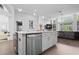 Modern kitchen with stainless steel appliances and wine cooler at 9905 Woodbay Dr, Tampa, FL 33626