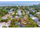 Aerial view of the property with a swimming pool and beautiful water views at 2925 W Alline Ave, Tampa, FL 33611