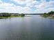 Scenic view of a tranquil lake, surrounded by lush greenery and residential properties, under a partly cloudy sky at 1204 Joe Henry Wheeler Dr, Dover, FL 33527