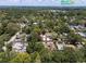 A nice aerial view of the neighborhood, showcasing the home's location among lush greenery at 1906 E Idlewild Ave, Tampa, FL 33610