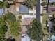 Aerial view of the home showcasing the neighborhood and property at 1906 E Idlewild Ave, Tampa, FL 33610