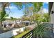 View from the rooftop deck showing privacy fence and backyard at 2140 Catalina Dr, Clearwater, FL 33764