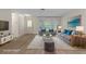 Inviting living room features a bay window and comfortable seating arrangements with stylish decor at 2692 Royal Ridge Dr, Spring Hill, FL 34606