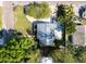 Aerial view of the house, showcasing its location and well-maintained lawn and patio at 2700 56Th S St, Gulfport, FL 33707