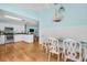 Open concept living space featuring a kitchen and eat-in dining area with modern decor at 2700 56Th S St, Gulfport, FL 33707