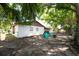 A spacious backyard shaded by mature trees with a covered patio for outdoor enjoyment at 4812 Wynwood Dr, Tampa, FL 33615