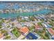 Aerial view of the community with waterfront access and stunning views of the bay and the intercoastal waterway at 1140 81St S St, St Petersburg, FL 33707