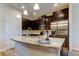 Contemporary kitchen featuring granite countertops, stainless steel appliances, and ample cabinet space at 13217 Canopy Creek Dr, Tampa, FL 33625