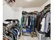 Walk-in closet with ample storage and organization shelves at 15018 Greeley Dr, Tampa, FL 33625