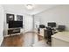 Home office is nicely equipped with dual monitors and ample desk space at 15018 Greeley Dr, Tampa, FL 33625