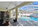 Relaxing screened-in pool area with a covered patio and seamless access to the home at 15018 Greeley Dr, Tampa, FL 33625