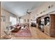 Well-lit living room with comfortable seating, fireplace, and stylish accents at 2033 Shadow Pine Dr, Brandon, FL 33511