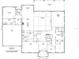 Detailed first floor plan showcasing the layout of the proposed custom home at 3021 W Lawn Ave, Tampa, FL 33611