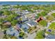 An aerial view of a lovely home in a serene neighborhood near the water at 3051 Jodi Ln, Palm Harbor, FL 34684