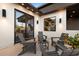 Relaxing outdoor balcony with sleek seating and stylish lighting, perfect for entertaining at 3105 S Schiller St, Tampa, FL 33629