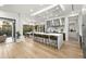 Spacious kitchen with a large center island, counter seating, and modern appliances at 3105 S Schiller St, Tampa, FL 33629