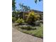 Lush landscaping featuring palm trees and healthy green foliage surrounds the property on a sunny day at 7112 Eldorado Dr, Tampa, FL 33615