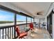 Relax on this patio with sweeping water views, tile floors, and seating at 803 Bahia Del Sol Dr # 66, Ruskin, FL 33570