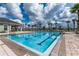 Large lap pool featuring multiple lanes, perfect for fitness and recreation at 10612 Strawberry Tetra Dr, Riverview, FL 33578
