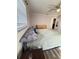 Comfortable bedroom featuring a dresser, two windows, and a comfortable bed, perfect for relaxation at 1200 Abbey Crescent Ln, Clearwater, FL 33759