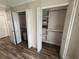 Spacious closet with ample shelving and storage, great for keeping your belongings organized and accessible at 1200 Abbey Crescent Ln, Clearwater, FL 33759