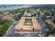 Aerial view of the multi Gathering structure with a lovely courtyard pool at 12760 Indian Rocks Rd # 579, Largo, FL 33774