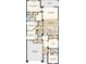 Detailed floor plan showcasing the layout of the home, including bedrooms, bathrooms, and living spaces at 1797 Trailhead Ln, Zephyrhills, FL 33541