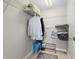 Walk-in closet with shelving and ample storage space for clothes and accessories at 223 Island Way # 2C, Clearwater Beach, FL 33767