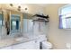 Well-lit bathroom featuring granite countertop, and vanity at 3410 5Th W Dr, Palmetto, FL 34221
