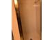 Shower stall with tile interior and gold trim on the door at 4558 Blossom Blvd # D, Zephyrhills, FL 33542