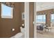 Powder room is conveniently located off of the main bedroom at 5630 Bayview Dr, Seminole, FL 33772