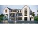 Luxurious waterfront home with multiple balconies, an inviting pool, and sleek, contemporary design elements at 660 Geneva Pl, Tampa, FL 33606