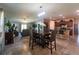 Open-concept living area with dining table, living room and kitchen at 9736 Sage Creek Dr, Ruskin, FL 33573