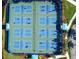 Aerial view of community pickleball courts offering residents a place to gather and socialize at 12408 Palatka Dr, Venice, FL 34293