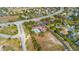 Aerial view of the community clubhouse and the pool at 14296 Pullman Dr, Spring Hill, FL 34609