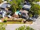 Aerial view of property with pool and deck at 14323 83Rd Pl, Seminole, FL 33776