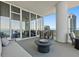 This balcony offers ample seating, with panoramic ocean and city views at 175 1St S St # 3008, St Petersburg, FL 33701