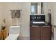 Contemporary bathroom showcasing sleek design elements and a luxurious vanity at 175 1St S St # 3008, St Petersburg, FL 33701