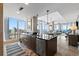 Stylish kitchen with modern appliances and a breakfast bar open to the living area at 175 1St S St # 3008, St Petersburg, FL 33701