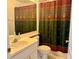 This bathroom has an ornate shower curtain and a vanity sink at 224 Chardonnay Pl, Valrico, FL 33594